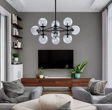 Glass Bubble Ball Geometric Chandelier